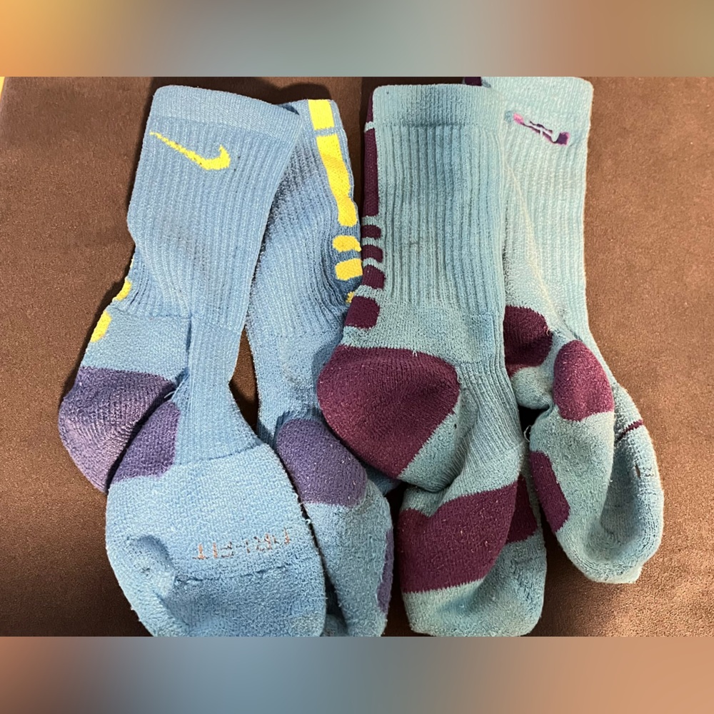 Nike Blue/Purple kids socks - 2 pairs